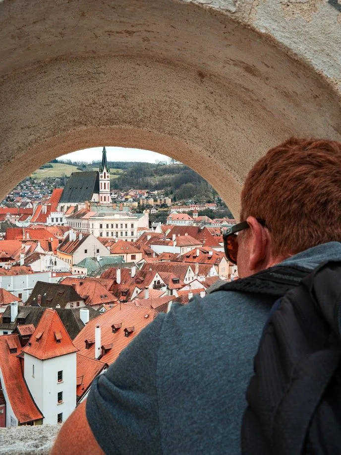 Detalle arquitectónico en Český Krumlov
