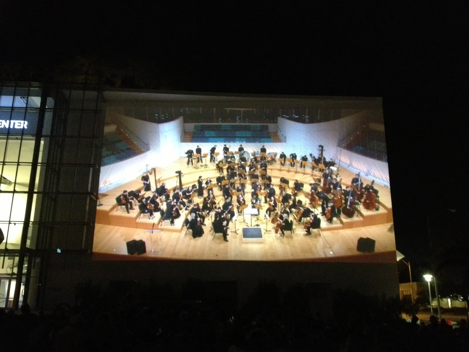 Concierto de la filarmónica al aire libre en Miami