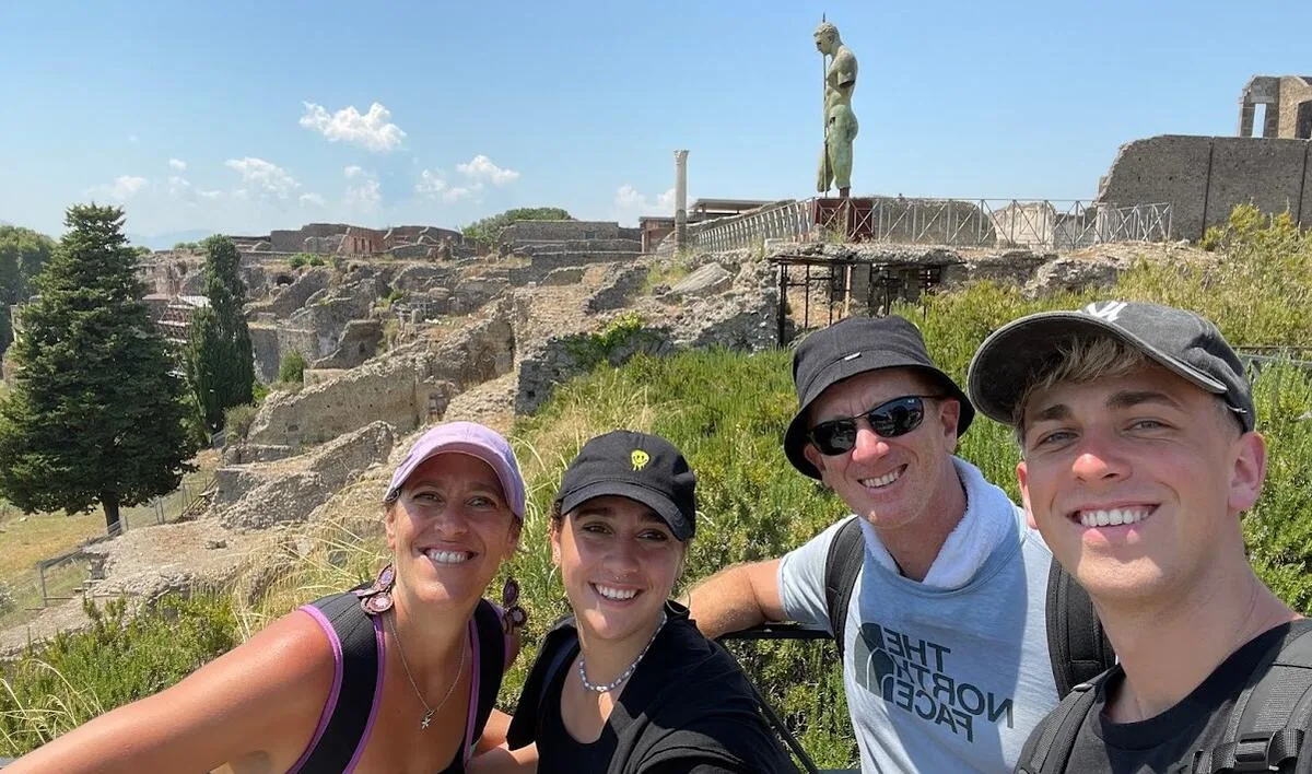 En las ruinas de Pompeya