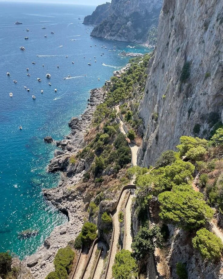 Vista desde el Monte Solaro en Capri