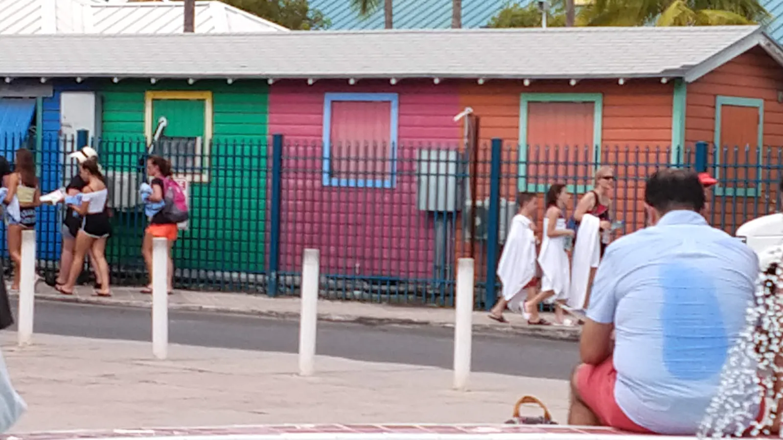 Edificios de colores en Nassau